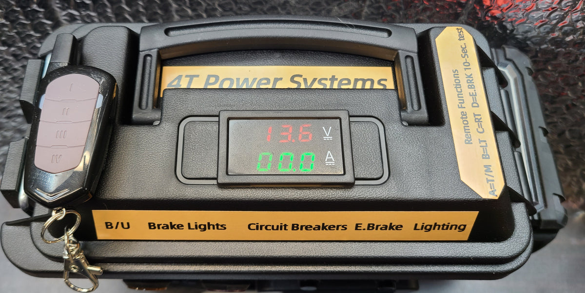 Trailer exterior lighting and electric brake tester using your Milwaukee M-18 tool battery