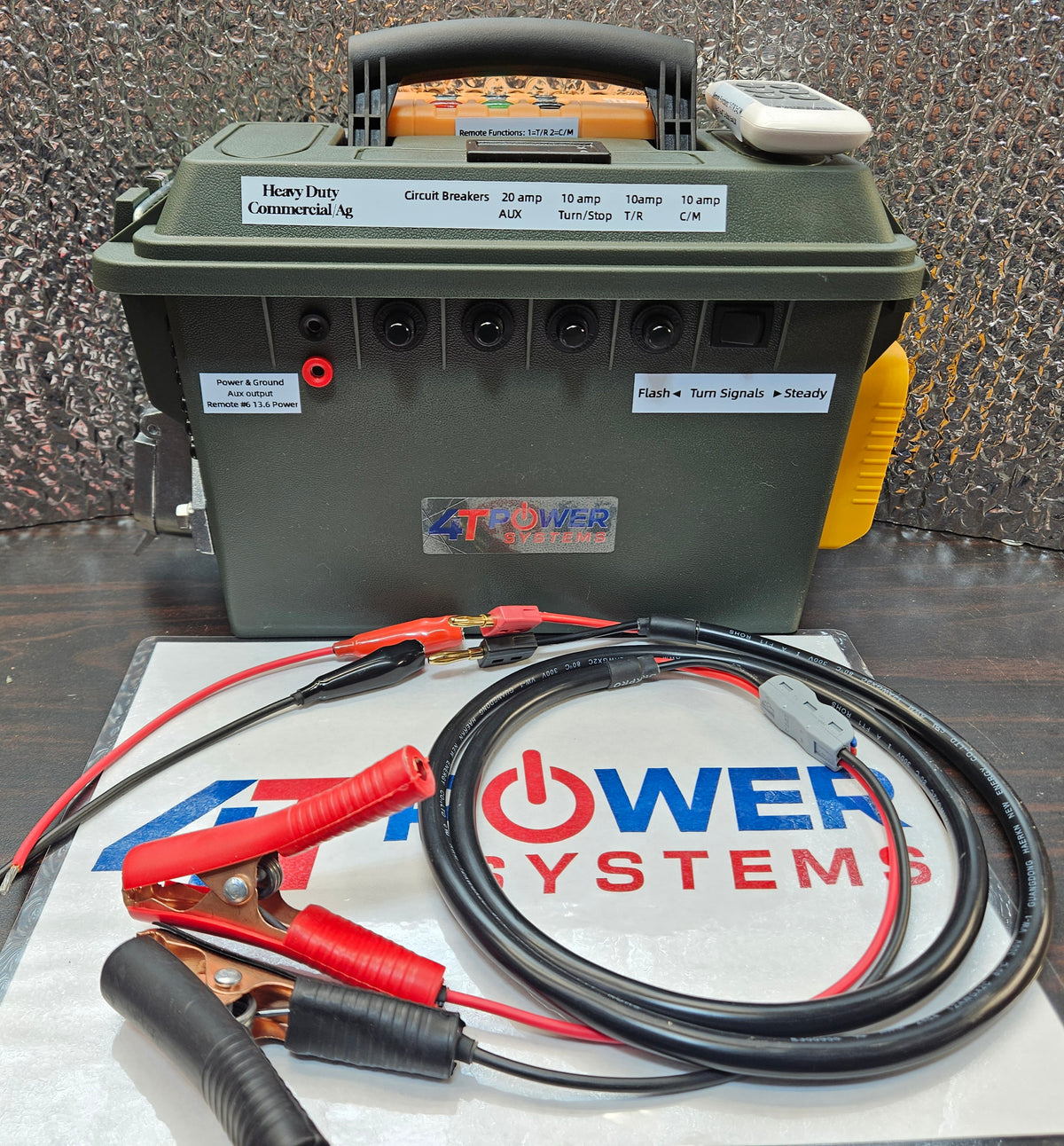 Remote Control "Heavy Duty" Commercial / Ag Semi Trailer Lights Tester 7-Pin & Power Bank DeWalt XR 20V