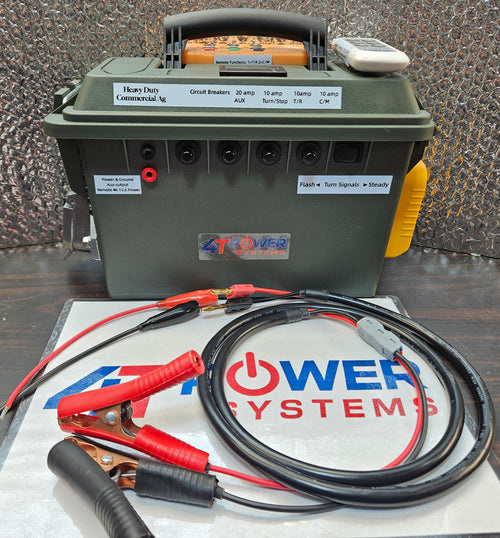 Remote Control "Heavy Duty" Commercial / Ag Semi Trailer Lights Tester 7-Pin & Power Bank DeWalt XR 20V