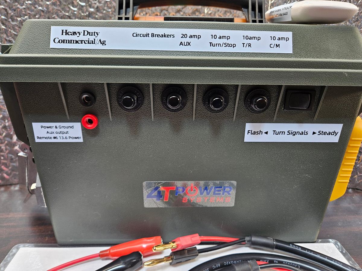Remote Control "Heavy Duty" Commercial / Ag Semi Trailer Lights Tester 7-Pin & Power Bank DeWalt XR 20V