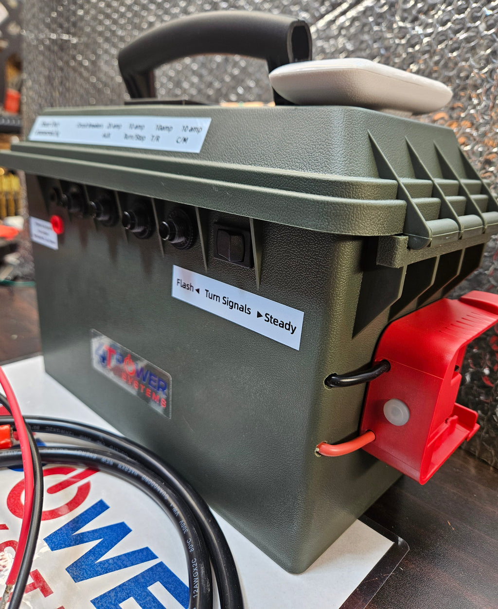 Remote Control "Heavy Duty" Commercial / Ag Semi Trailer Light Tester 7-Pin & Power Bank Milwaukee M18