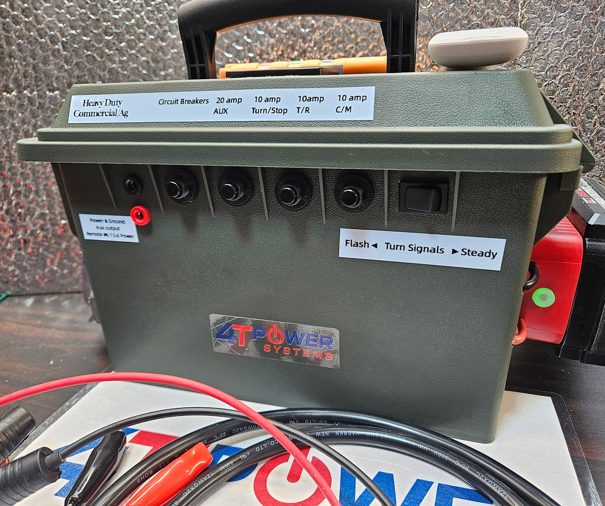 Remote Control "Heavy Duty" Commercial / Ag Semi Trailer Light Tester 7-Pin & Power Bank Milwaukee M18