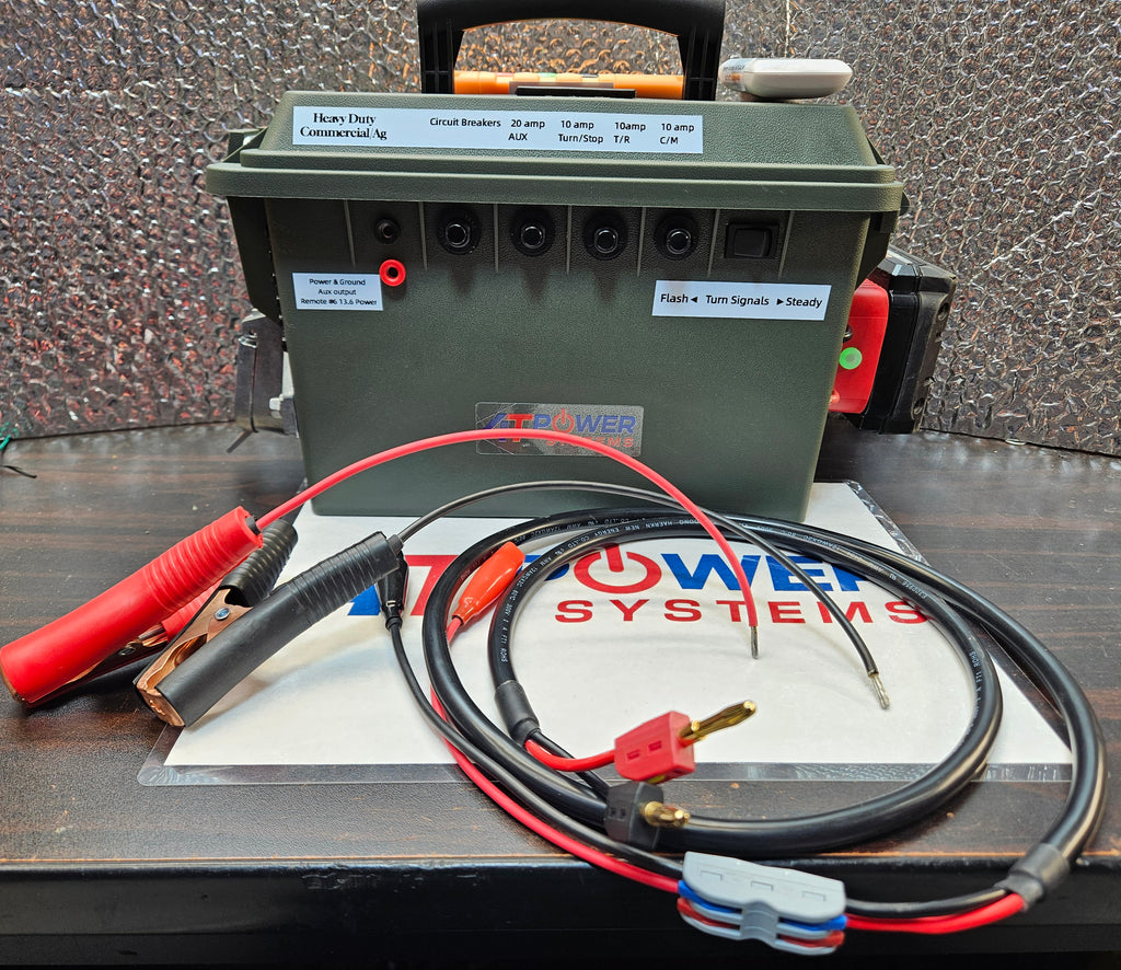 Remote Control "Heavy Duty" Commercial / Ag Semi Trailer Light Tester 7-Pin & Power Bank Milwaukee M18